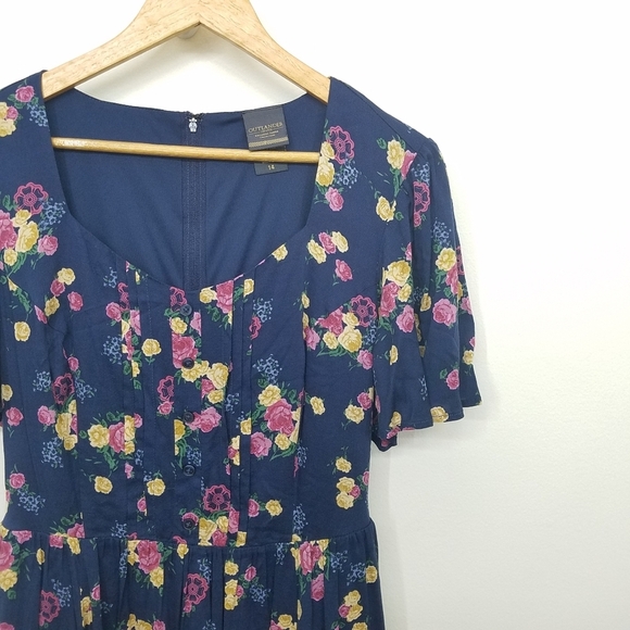 Torrid x Outlander Series Floral Botanical Skater Dress Women's Size 14 - Picture 6 of 13